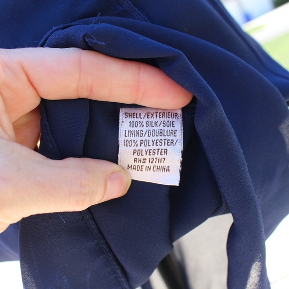 Badgley Mischka navy blue sleeveless sequin dress..... - Picture 9 of 11